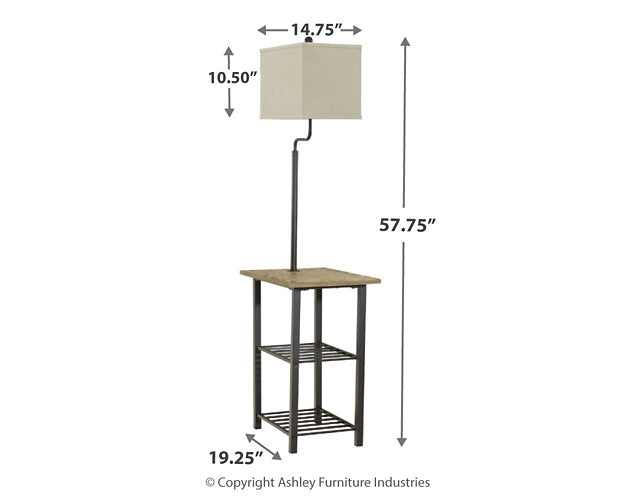 Ashley Express - Shianne Metal Tray Lamp (1/CN) Quick Ship Furniture home furniture, home decor