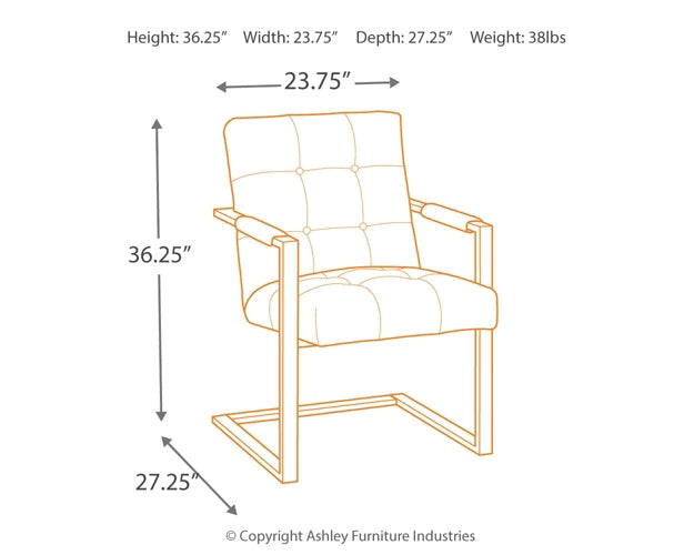 Ashley Express - Starmore Home Office Desk with Chair Quick Ship Furniture home furniture, home decor