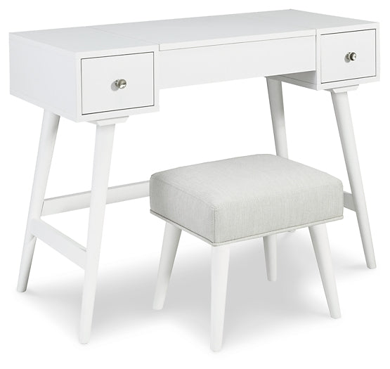 Ashley Express - Thadamere Vanity/UPH Stool (2/CN) Quick Ship Furniture home furniture, home decor