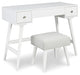 Ashley Express - Thadamere Vanity/UPH Stool (2/CN) Quick Ship Furniture home furniture, home decor