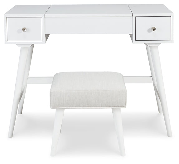 Ashley Express - Thadamere Vanity/UPH Stool (2/CN) Quick Ship Furniture home furniture, home decor