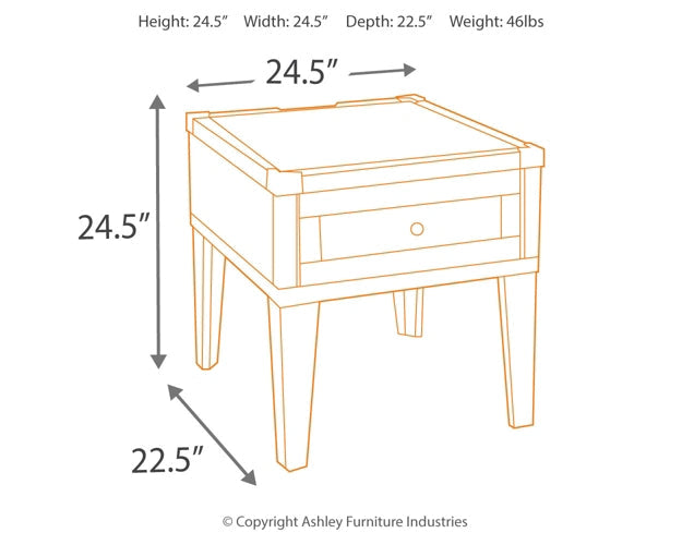 Ashley Express - Todoe Rectangular End Table Quick Ship Furniture home furniture, home decor