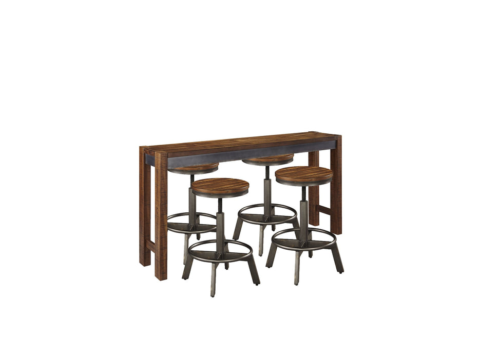 Ashley Express - Torjin Counter Height Dining Table and 4 Barstools Quick Ship Furniture home furniture, home decor