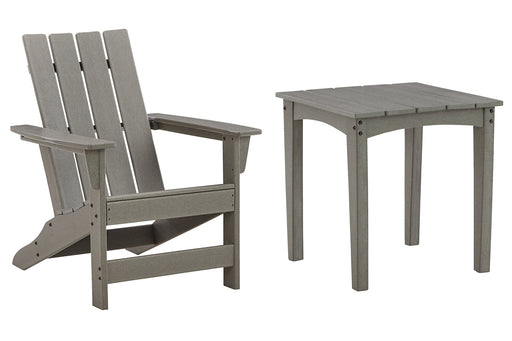 Ashley Express - Visola Outdoor Adirondack Chair and End Table Quick Ship Furniture home furniture, home decor