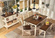 Ashley Express - Whitesburg Dining Table and 4 Chairs and Bench Quick Ship Furniture home furniture, home decor