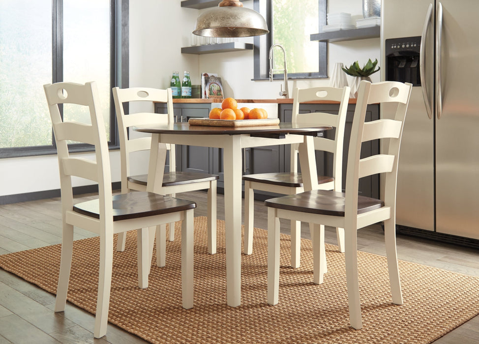 Ashley Express - Woodanville Dining Table and 4 Chairs Quick Ship Furniture home furniture, home decor