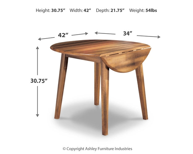 Ashley Express - Berringer Round DRM Drop Leaf Table