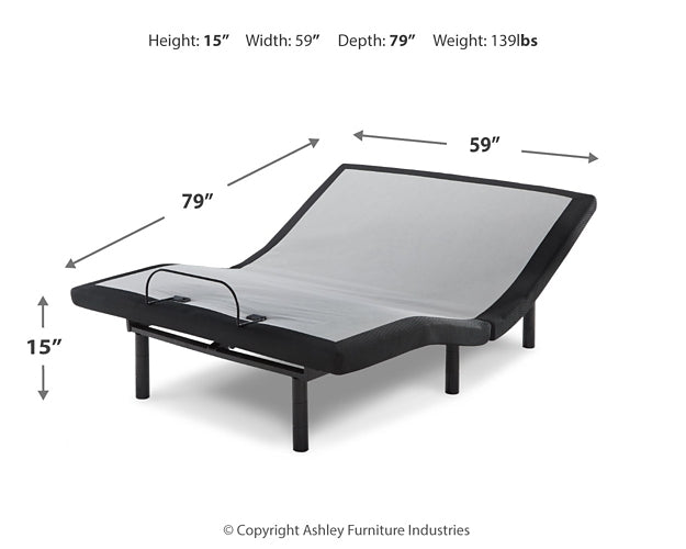 Ashley Express - 10 Inch Chime Memory Foam Mattress with Adjustable Base Quick Ship Furniture home furniture, home decor