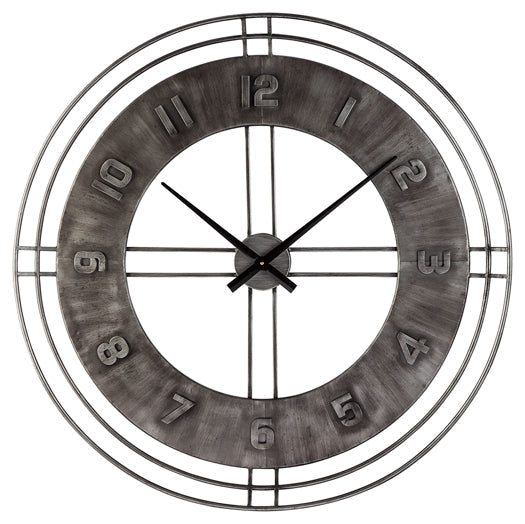 Ashley Express - Ana Sofia Wall Clock Quick Ship Furniture home furniture, home decor