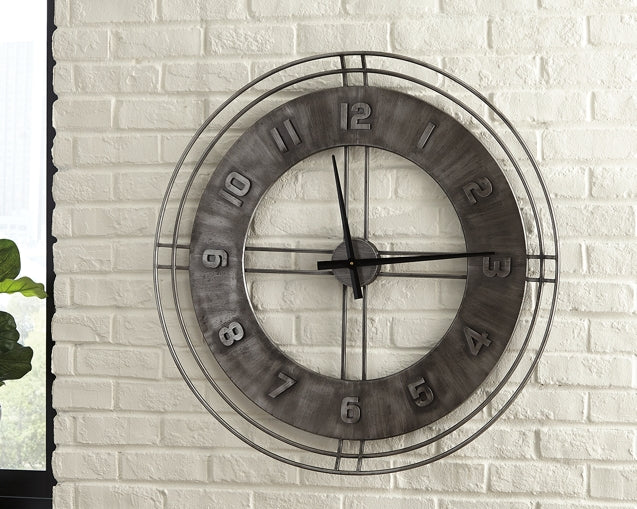 Ashley Express - Ana Sofia Wall Clock Quick Ship Furniture home furniture, home decor