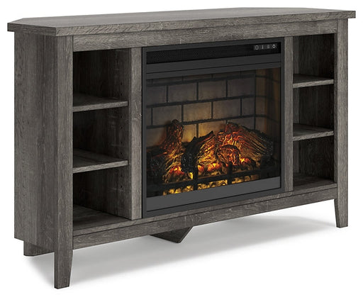 Ashley Express - Arlenbry Corner TV Stand with Electric Fireplace Quick Ship Furniture home furniture, home decor