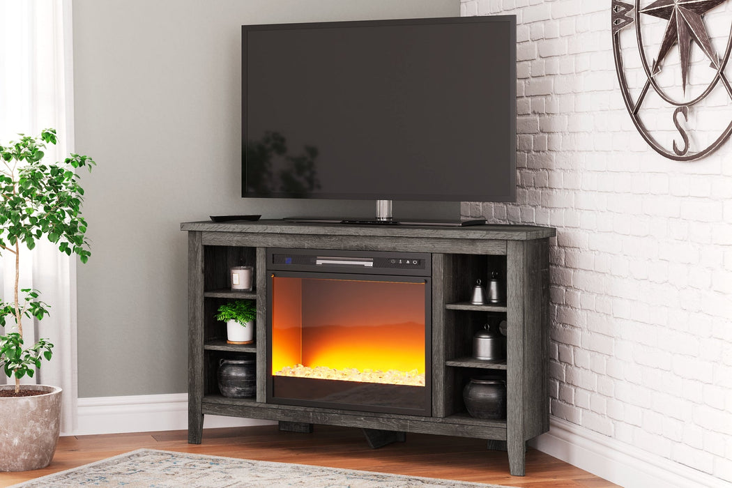 Ashley Express - Arlenbry Corner TV Stand with Electric Fireplace Quick Ship Furniture home furniture, home decor