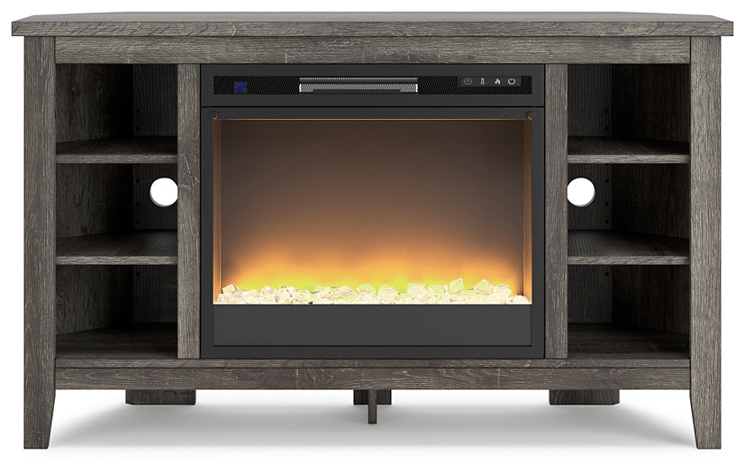 Ashley Express - Arlenbry Corner TV Stand with Electric Fireplace Quick Ship Furniture home furniture, home decor