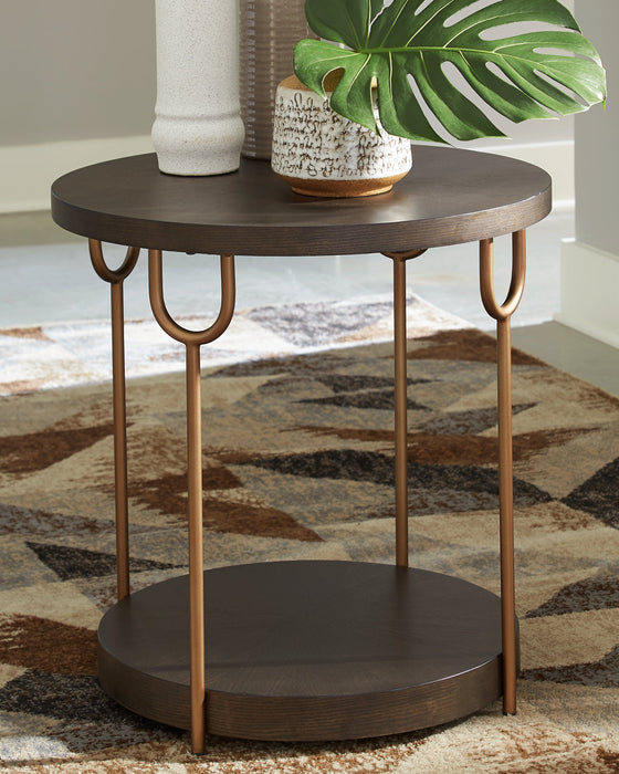 Ashley Express - Brazburn Round End Table Quick Ship Furniture home furniture, home decor