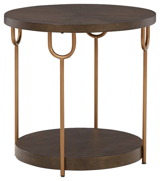 Ashley Express - Brazburn Round End Table Quick Ship Furniture home furniture, home decor