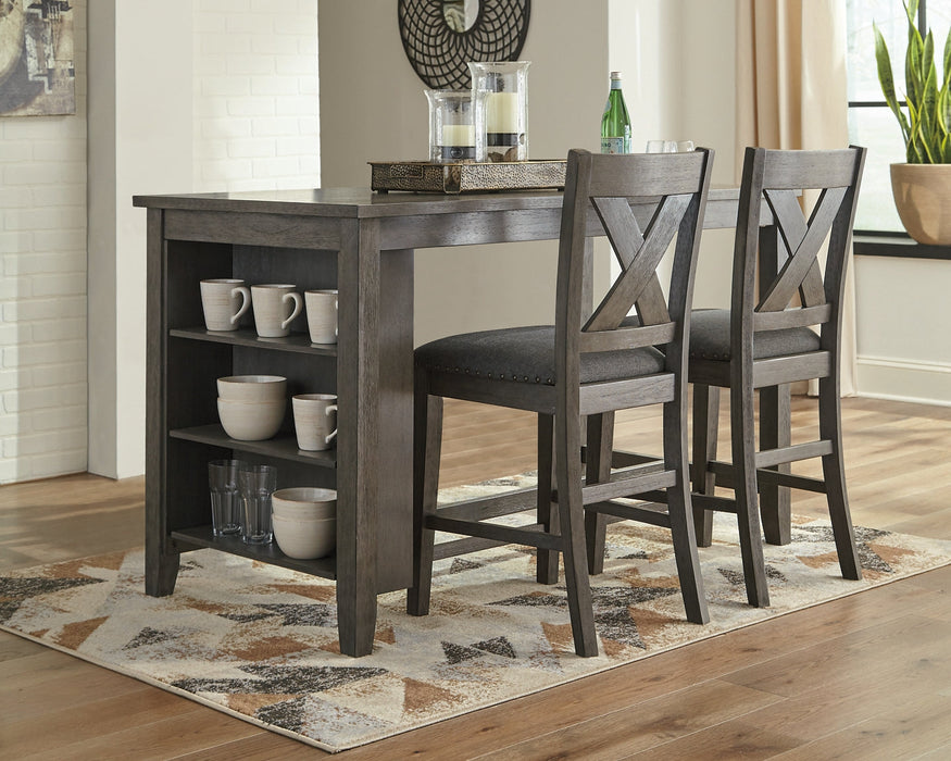 Ashley Express - Caitbrook Counter Height Dining Table and 2 Barstools Quick Ship Furniture home furniture, home decor