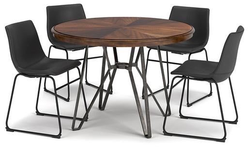 Ashley Express - Centiar Dining Table and 4 Chairs Quick Ship Furniture home furniture, home decor