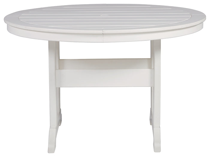 Ashley Express - Crescent Luxe Round Dining Table w/UMB OPT Quick Ship Furniture home furniture, home decor