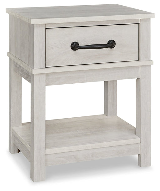 Ashley Express - Dorrinson One Drawer Night Stand Quick Ship Furniture home furniture, home decor