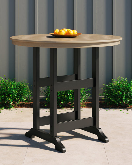 Ashley Express - Fairen Trail Round Bar Table w/UMB OPT Quick Ship Furniture home furniture, home decor