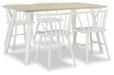 Ashley Express - Grannen Dining Table and 4 Chairs Quick Ship Furniture home furniture, home decor