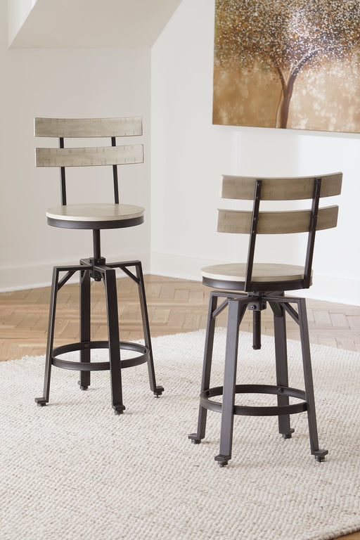 Ashley Express - Karisslyn Swivel Barstool (2/CN) Quick Ship Furniture home furniture, home decor