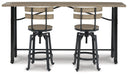 Ashley Express - Lesterton Counter Height Dining Table and 2 Barstools Quick Ship Furniture home furniture, home decor