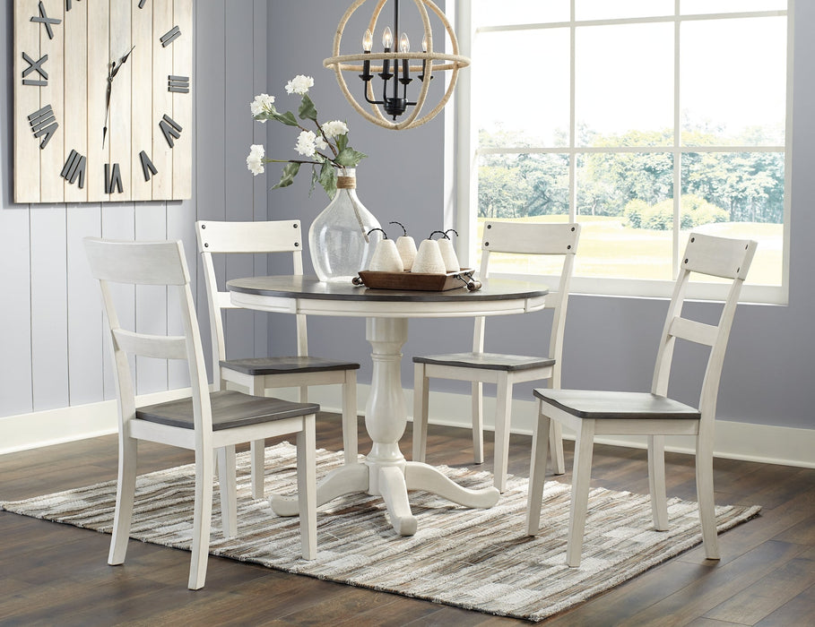 Ashley Express - Nelling Dining Table and 4 Chairs Quick Ship Furniture home furniture, home decor