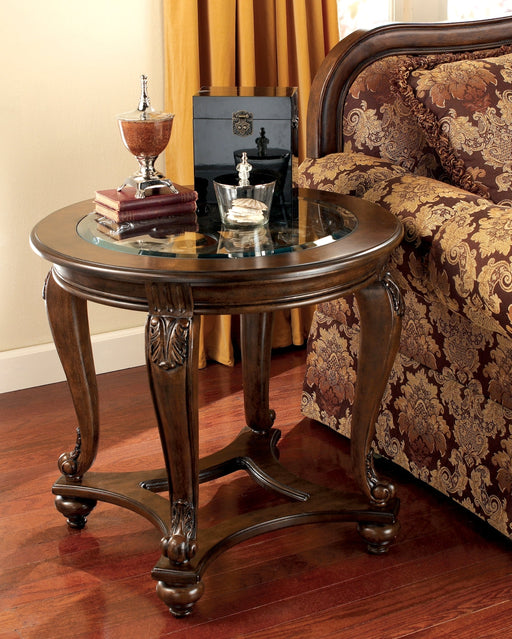 Ashley Express - Norcastle Round End Table Quick Ship Furniture home furniture, home decor