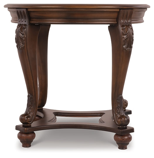 Ashley Express - Norcastle Round End Table Quick Ship Furniture home furniture, home decor