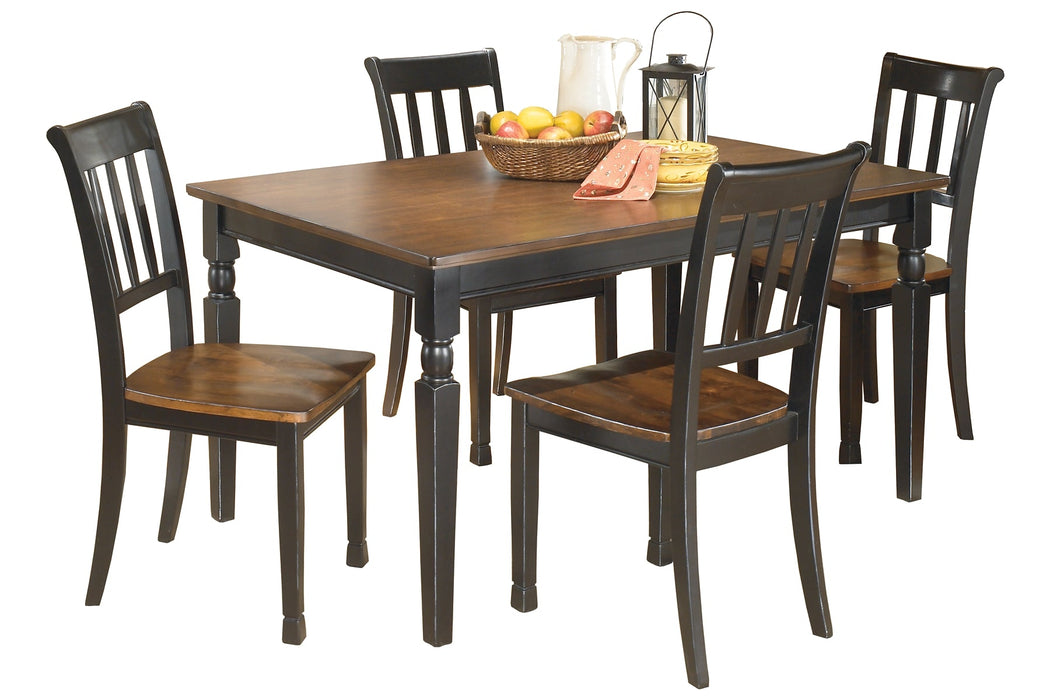 Ashley Express - Owingsville Dining Table and 4 Chairs Quick Ship Furniture home furniture, home decor