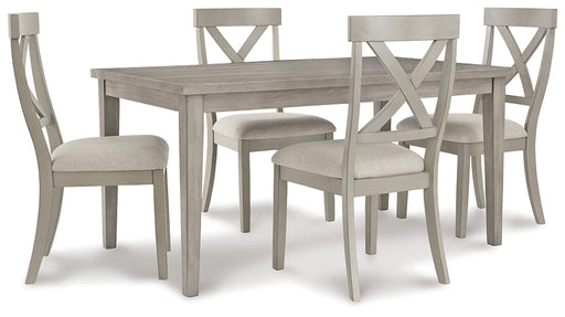 Ashley Express - Parellen Dining Table and 4 Chairs Quick Ship Furniture home furniture, home decor