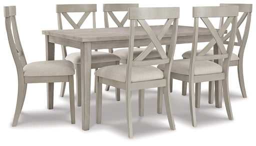 Ashley Express - Parellen Dining Table and 6 Chairs Quick Ship Furniture home furniture, home decor