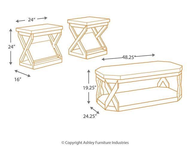 Ashley Express - Radilyn Occasional Table Set (3/CN) Quick Ship Furniture home furniture, home decor