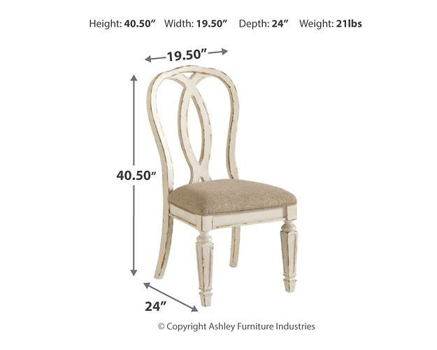 Ashley Express - Realyn Dining UPH Side Chair (2/CN) Quick Ship Furniture home furniture, home decor