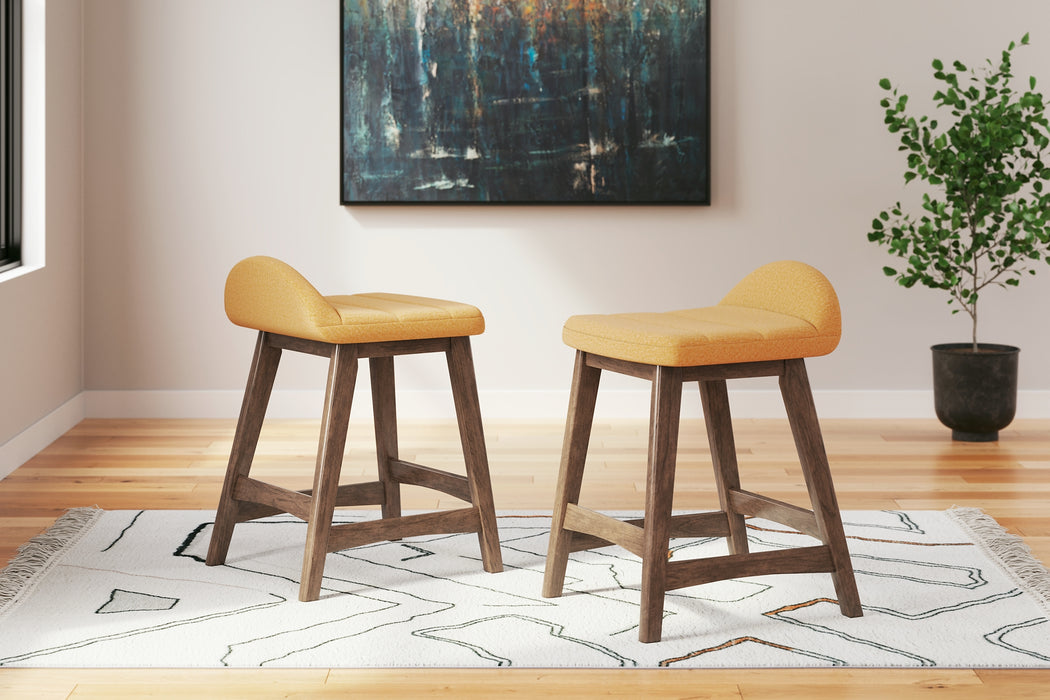 Ashley Express - Lyncott Upholstered Barstool (2/CN)