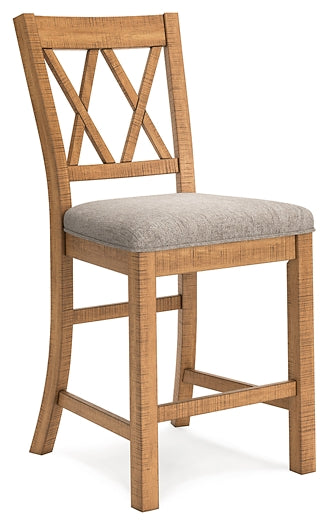 Ashley Express - Havonplane Upholstered Barstool (2/CN)